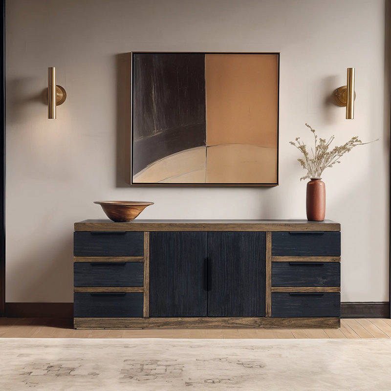 Fardeen 76'' Solid Wood Sideboard