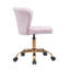 Chaise de bureau en velours Josephine avec base en chrome doré-1225835275