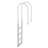 Pool Ladder Thickened 4-Step & 2 Handrails of 300 lb Capacity for 48-54 In Pool
