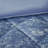 Felicia Blue Crushed Velvet Quilted 4-Piece King/Cal King Duvet Set with Throw Pillow-735055174-742289619