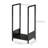 Febra 15.4'' W Metal Log Rack