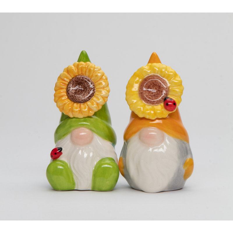 Ensemble salière et poivrière tournesol gnome