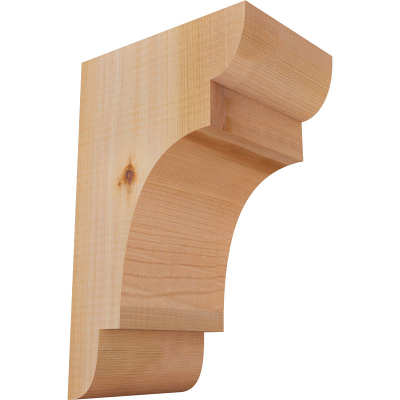 New Brighton Corbel, H 12 po x l 5,5 po x P 8 po, Cèdre rouge, Lisse