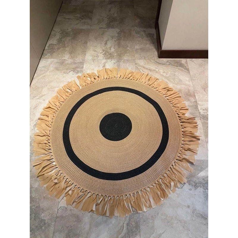 Tapis rond rond Olalla, Rond 3 pi 3 po