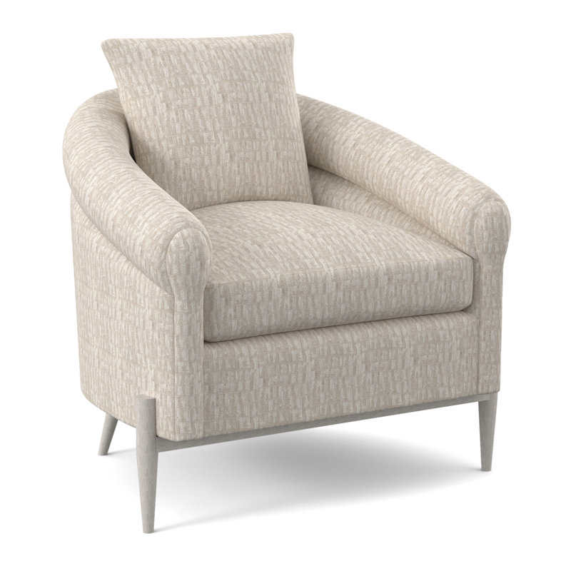 Chaise Jaxson, Viscose brume blanche, Bisque