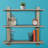 Sorbus 3-Tier Asymmetric Floating Wood Shelf, Gray-1255475142