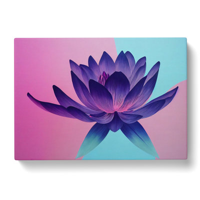 Classic Lotus Flower - Wrapped Canvas