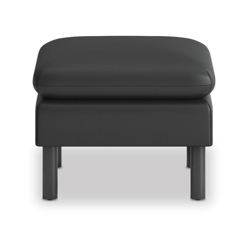 Repose-pieds Parkwyn, Polyuréthane noir, Noir