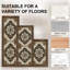 Ensemble de tapis de cuisine 100% antidérapants de 3 tapis de cuisine Boho lavables