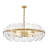 Lillia 6-Light Convertible Drum Chandelier w/ Clear Curved Handcrafted Glass