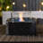 Tabletop Fire Pit With Glass Wind Guard
