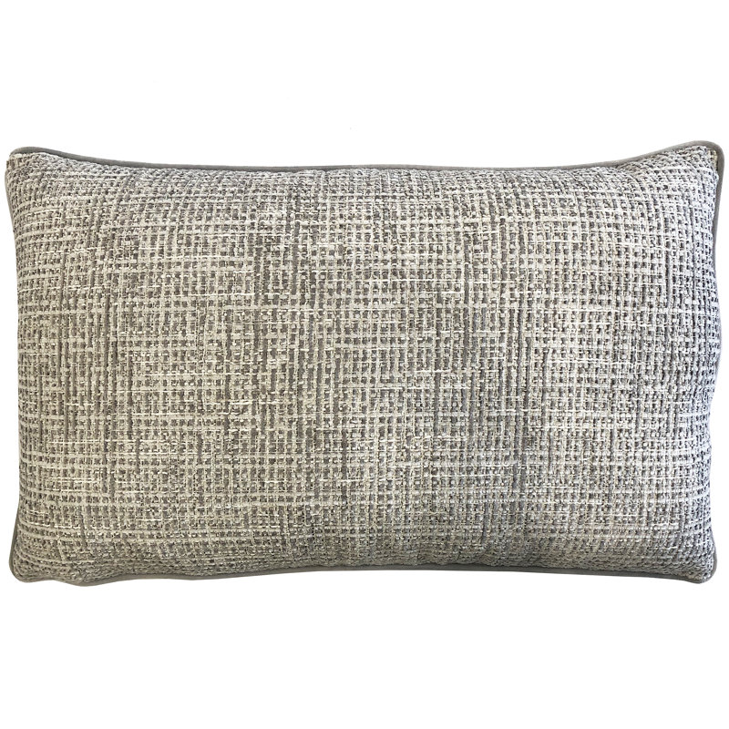 Pelagios Rectangular Pillow Cover & Insert, Silver