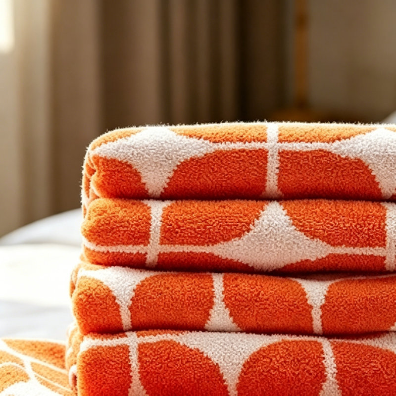 Cotton Jacquard Bath Towel 6 Piece Set