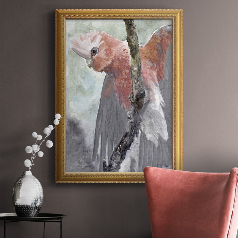 Toile encadrée de qualité supérieure Tropic Parrot II - prête à être accrochée, H 36 po x l 24 po x P 2,5 po