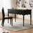 Simple Rectangle Black Solid Wood Writing Desk