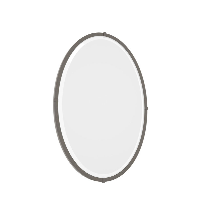 Cow Bell Industrial Beveled Bathroom/Vanity Mirror, Dark Smoke