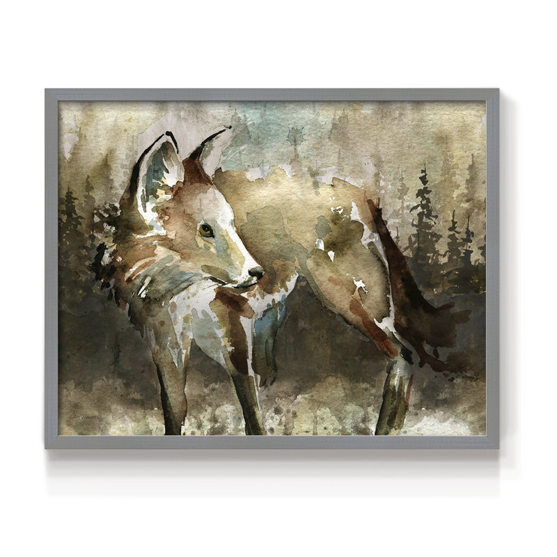 Lodge Twilight I - reproduction encadrée - réarmable, H 8 po x l 10 po, Gris