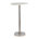 Plateau blanc / base argent