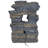 Vivo Five Stream Rustic Gray Polyresin Tabletop Fountain with Color LEDs