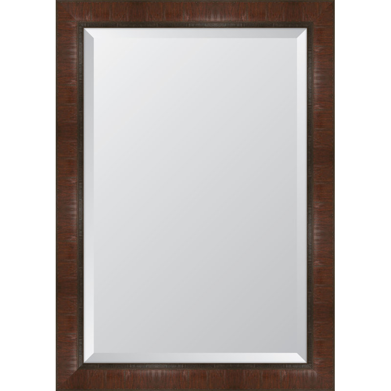 Miroir d'appoint mural Gullion, H 46 po x l 36 po, Acajou