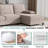 3-Piece Modular Upholstered Sectional Couch-83089863