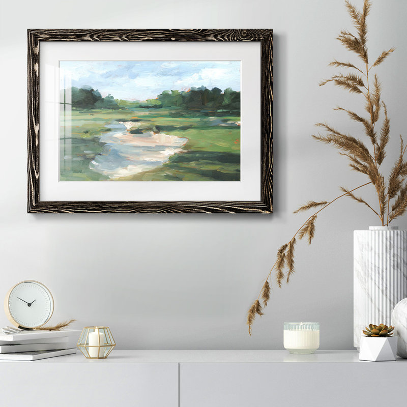 " Golf Course Study I ", Black, 14" H x 20" W 