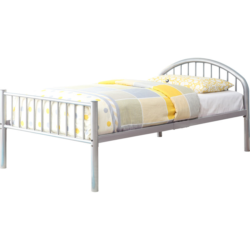 Lit plateforme Keyson, Double, Argent