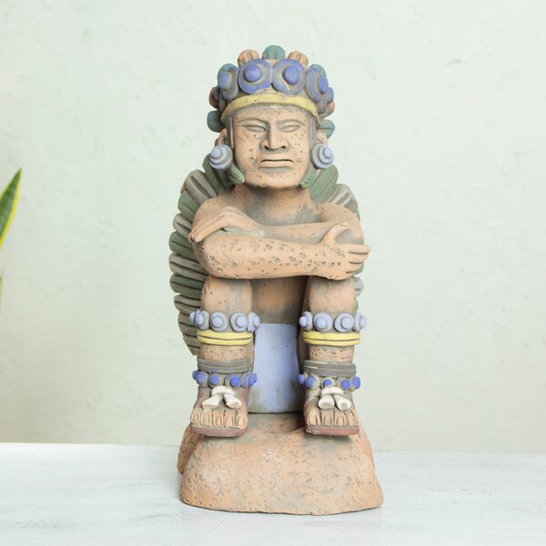 World Menagerie Garibaldi Pensive Tonatiuh Ceramic Figurine | Wayfair