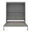 Grand lit escamotable mural avec tablettes