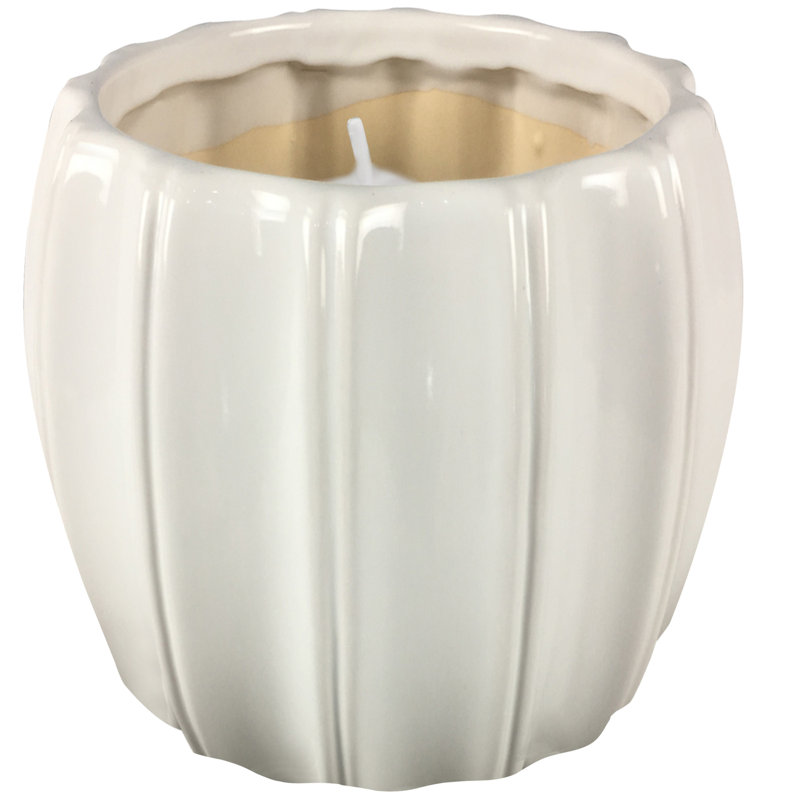 Scented Jar Candle with Ceramic Holder