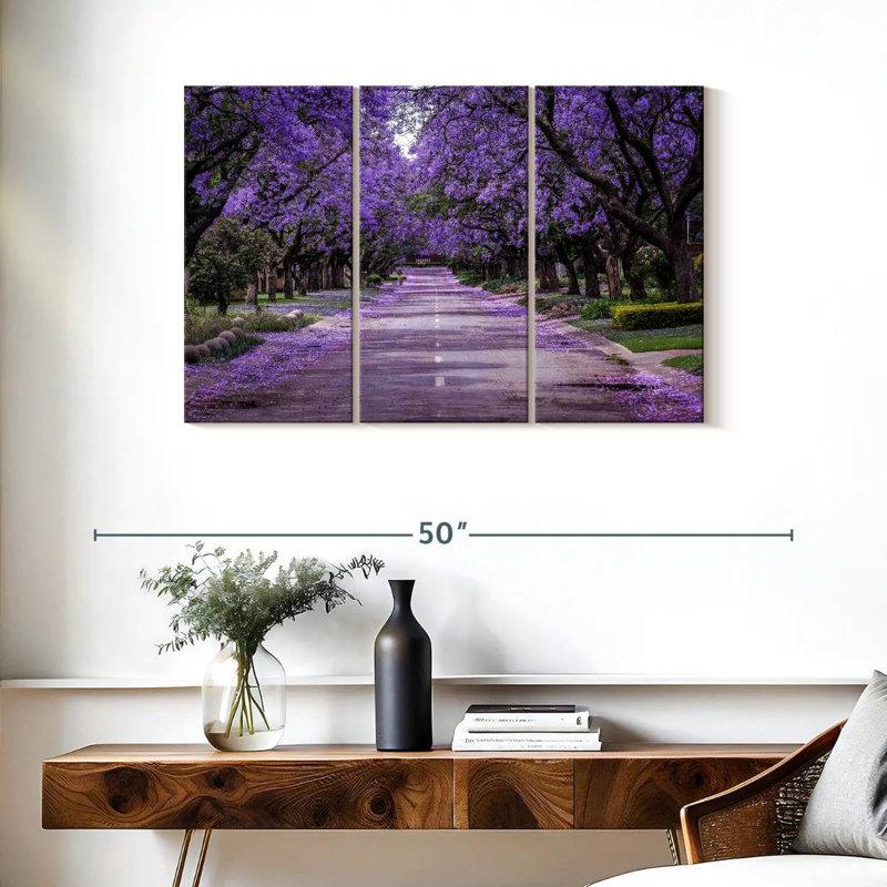 Sirci, rue Jacaranda en fleurs, H 24 po x l 38 po