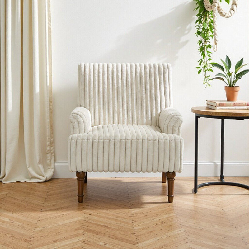 Chaise avec accoudoirs UnaMara, Beige