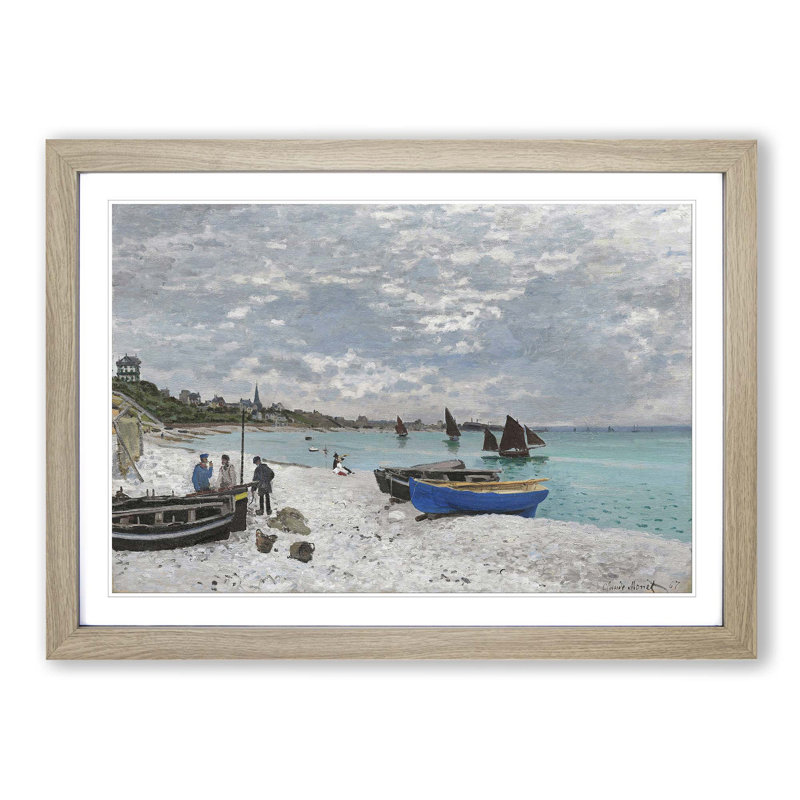 Claude Monet - Single Picture Frame Painting, Oak