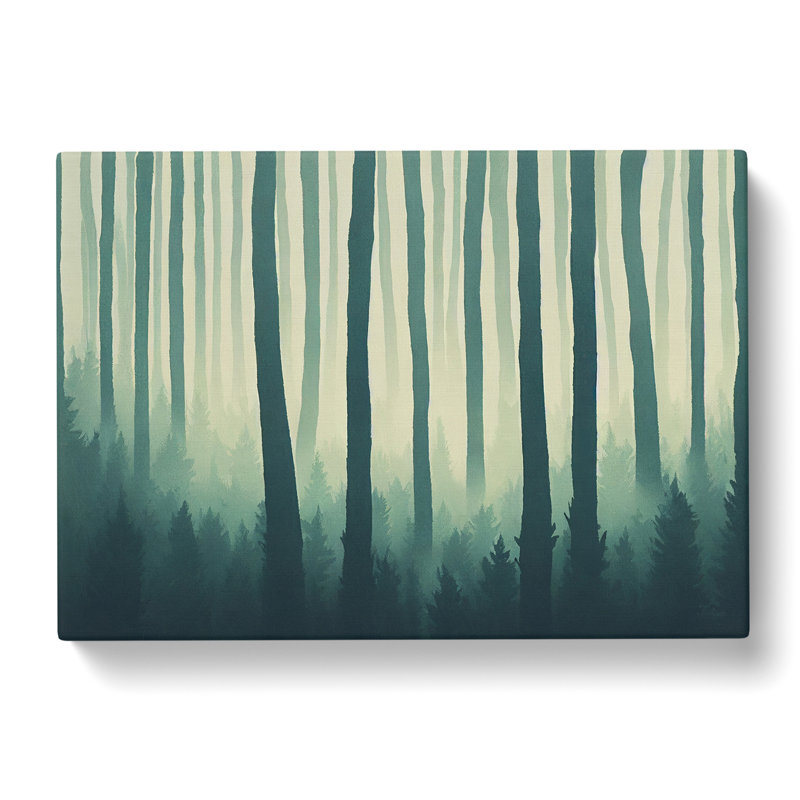 Entrancing Forest - Wrapped Canvas Print, 40cm H x 60cm W x 3cm D