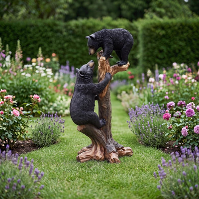 Statue oursons qui grimpent