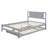 Full Size Platform Bed With Adjustable Trundle
