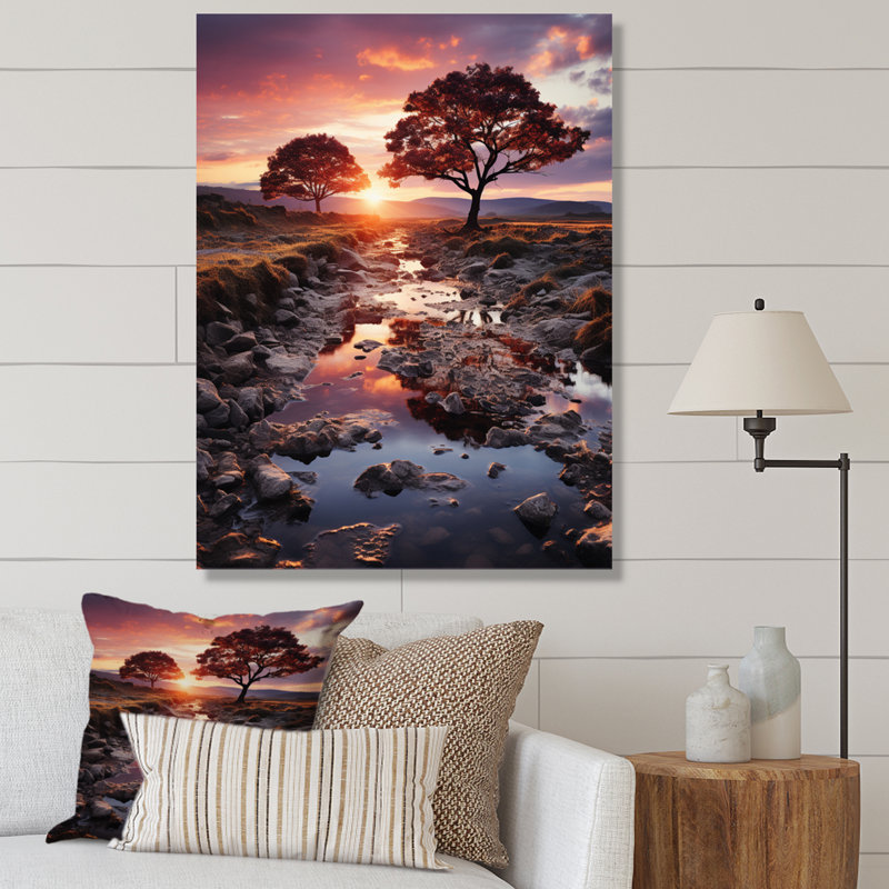 Arbres de l'aube Wybolt Allemagne, H 20 po x l 12 po x P 1 po, Toile tendue