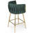Set of 2 Counter Height Bar Stools, 26 Inch Modern Mid-Century Inspired with Backs & Metal Legs for Contemporary Kitchen Island or Bar-1524790658