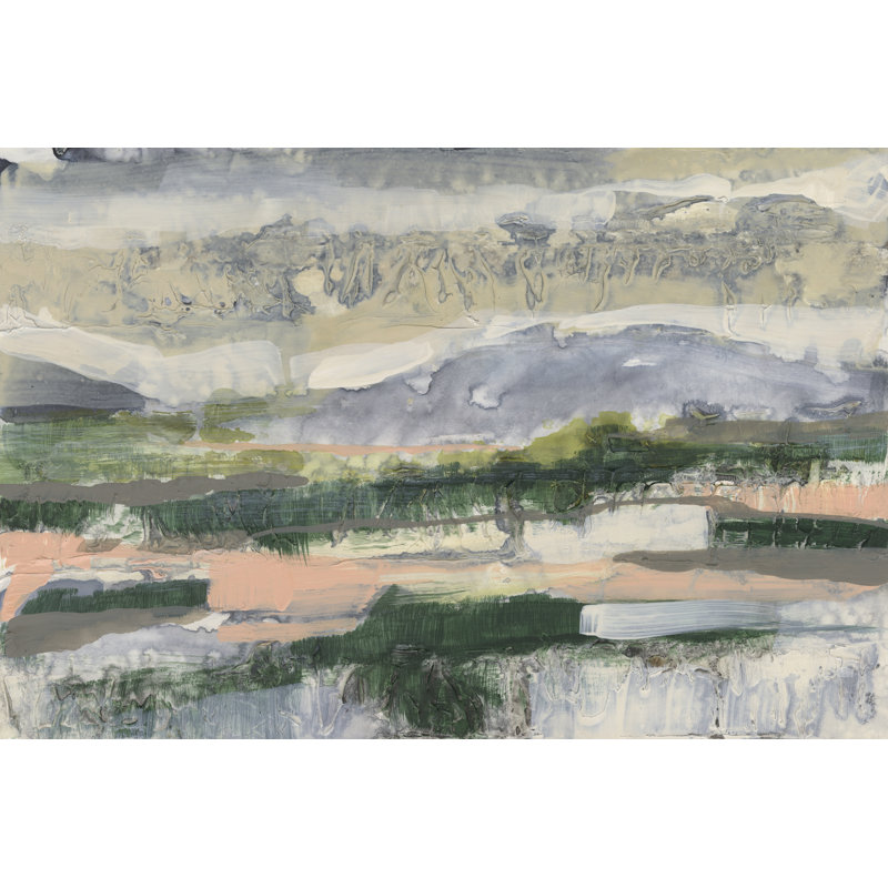 Textured Horizon II - Painting, 20 cm H x 30 cm W, Wrapped Canvas