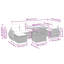 62cm Wide Patio Sofa with Cushions