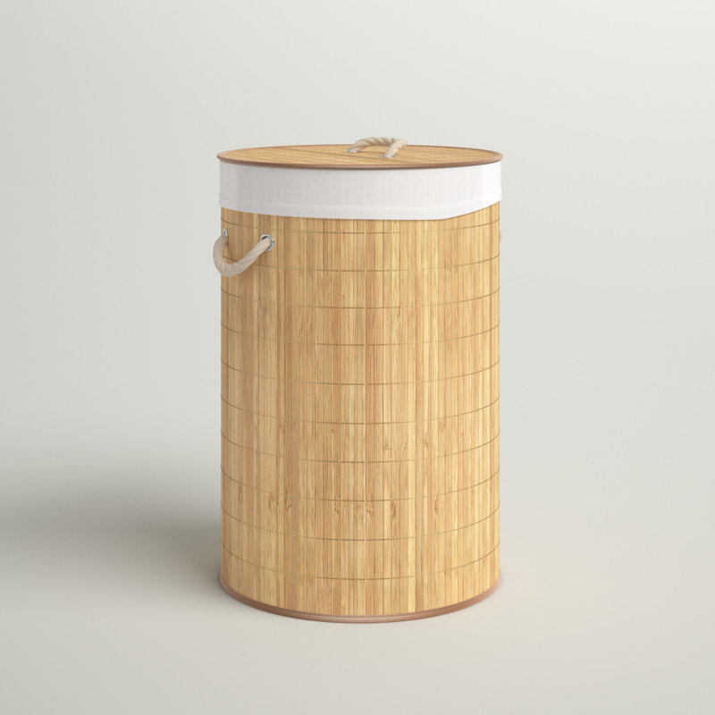 Bamboo Collapsable Hamper, Natural