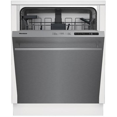 Blomberg 24" Dishwasher ADA Stainless Steel w/ Bar Handle 48dBA Top Control 6 cycle, Beam on Floor