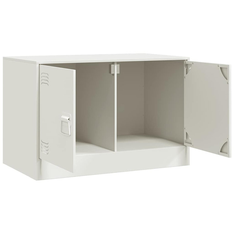 Ardussi Unfinished TV Stand for TVs up to 24", Highgloss Sand Grey