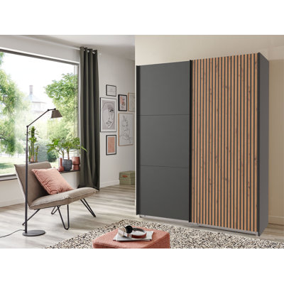 Alyxia 2 Door Manufactured Wood Wardrobe