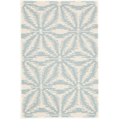 Aster Sky Hand Micro Hooked Wool Rug