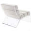 Chaise rembourrée en acrylique Freeman Ivory Boucle-551581840