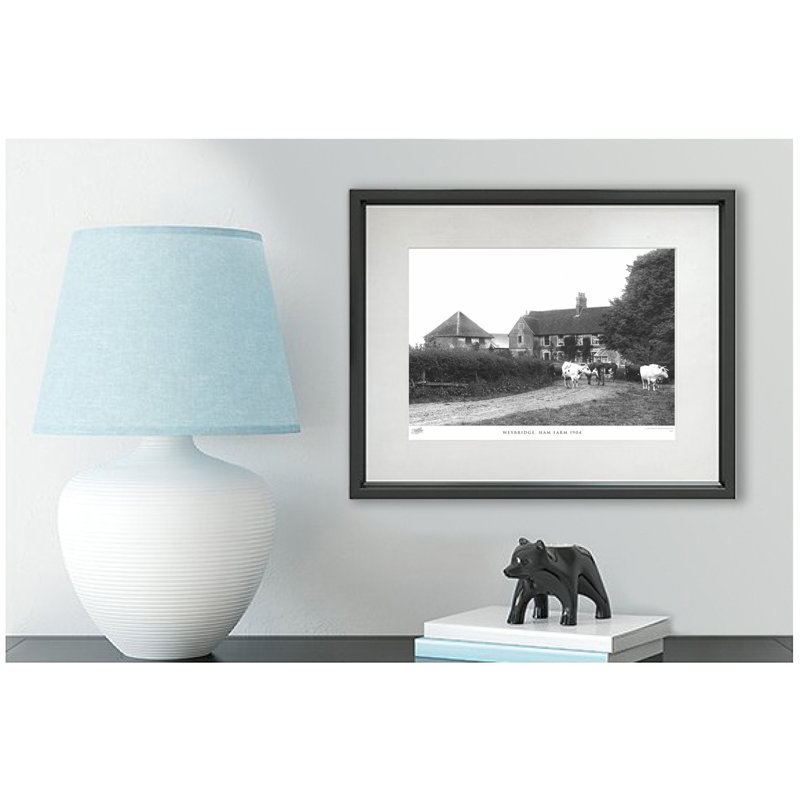 Weybridge, Ham Farm 1904 1 Piece Single Picture Frame Wall Art, 28cm H x 36cm W x 2.3cm D
