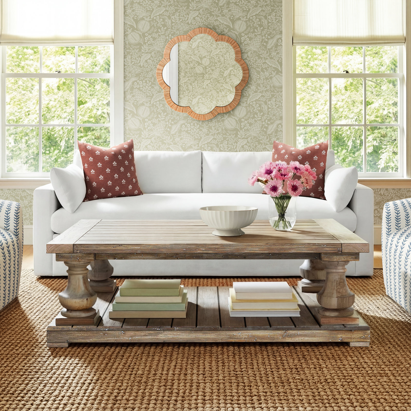 McKew 60" Solid Wood Coffee Table
