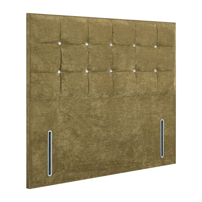 Glamour Upholstered Headboard, Double (4'6'), Kensington Oregano, Kensington