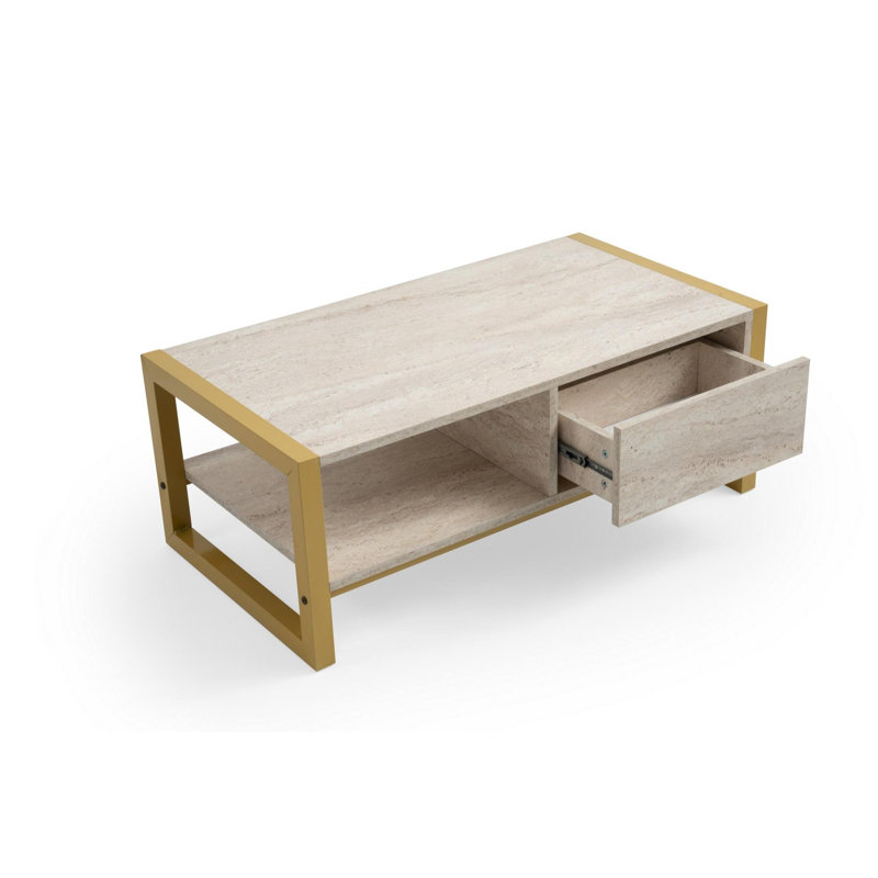 Glorias Coffee Table, Gold